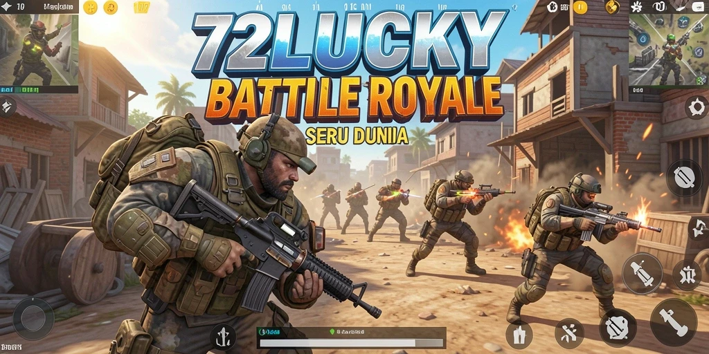 Gameplay seru dan menegangkan di Battle Royale 72LUCKY.