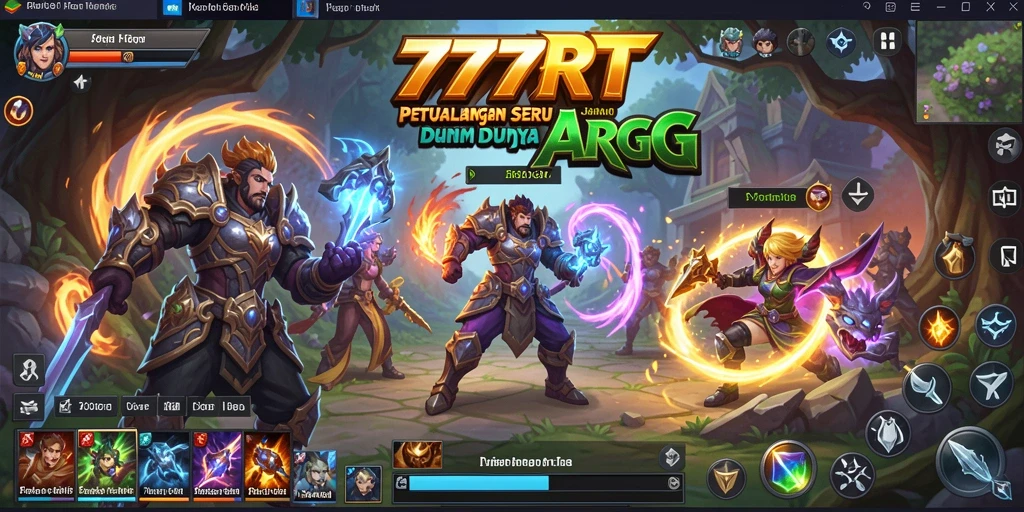 Screenshot gameplay 777RT memperlihatkan aksi mendebarkan dalam pertarungan ARPG.