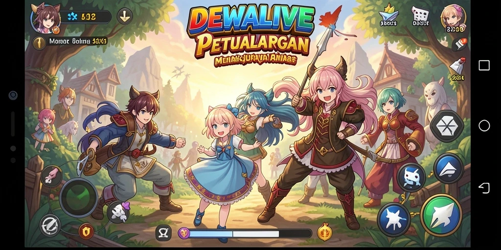 Gameplay seru dengan karakter anime yang menakjubkan.