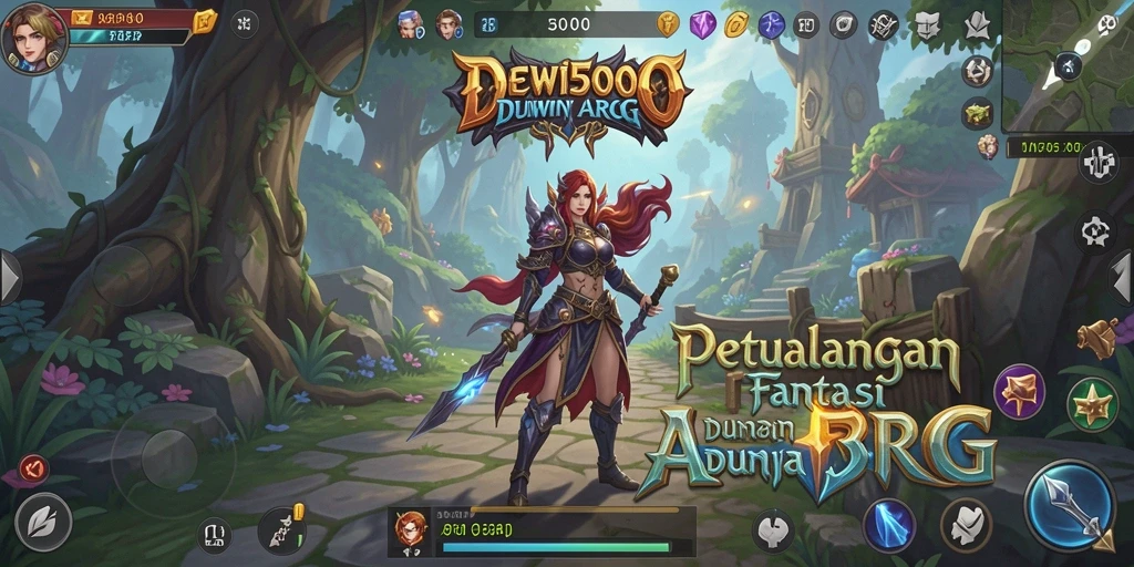 Gameplay DEWI5000 yang menarik dengan pertarungan seru.