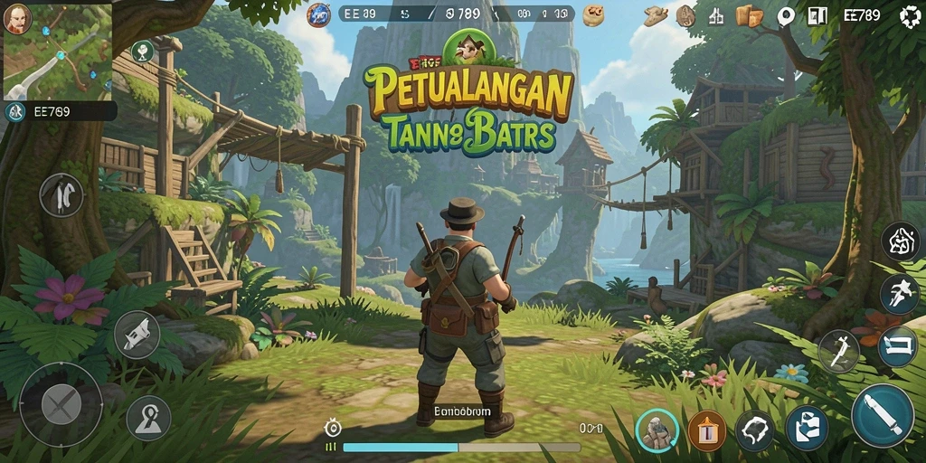 Screenshot utama EE789 menampilkan petualangan seru di dunia Open World.