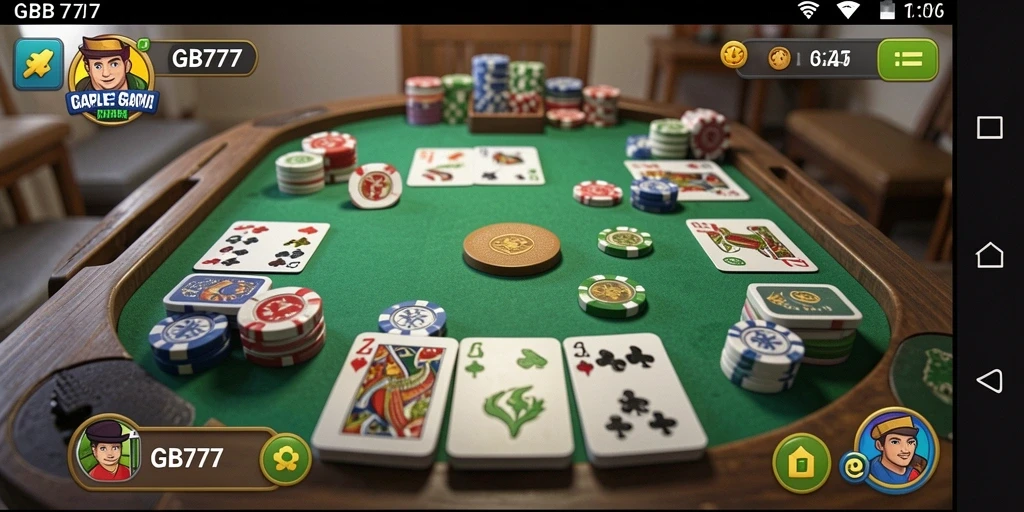 Gameplay seru Gaple di GB777 dengan grafis menarik.
