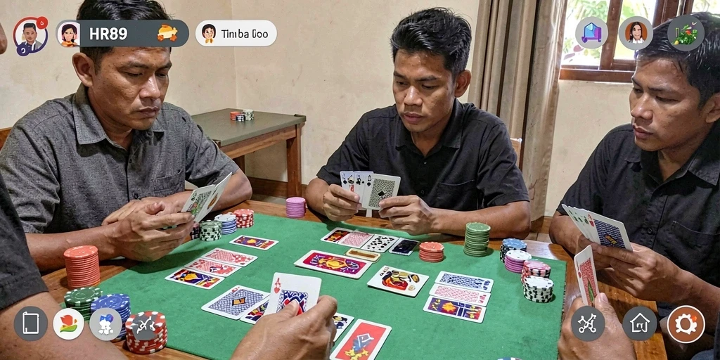 Tampilan menawan dari gameplay Gaple di HR89.