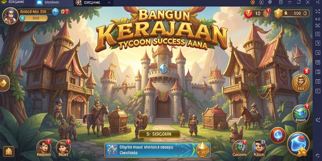 Screenshot gameplay IDRGAME yang menampilkan strategi bisnis yang menarik.