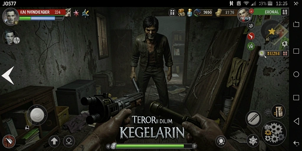 Tampilan menakutkan dari gameplay JOS77 yang mendebarkan.