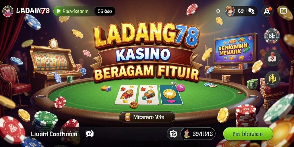 Gameplay seru di LADANG78 dengan berbagai pilihan kasino.
