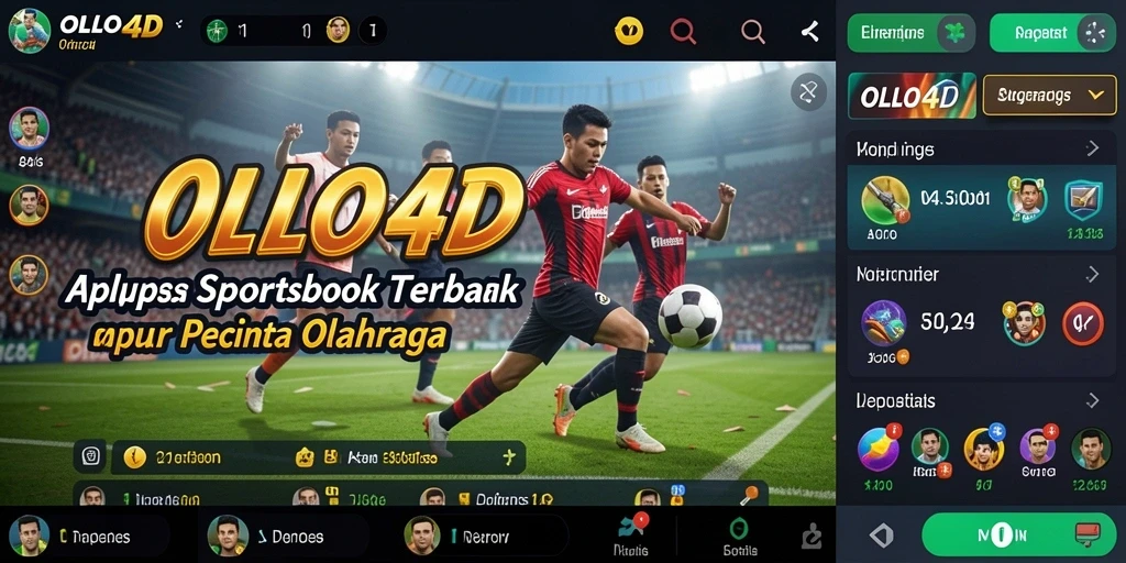 Tampilan utama OLLO4D dengan berbagai pilihan taruhan olahraga.