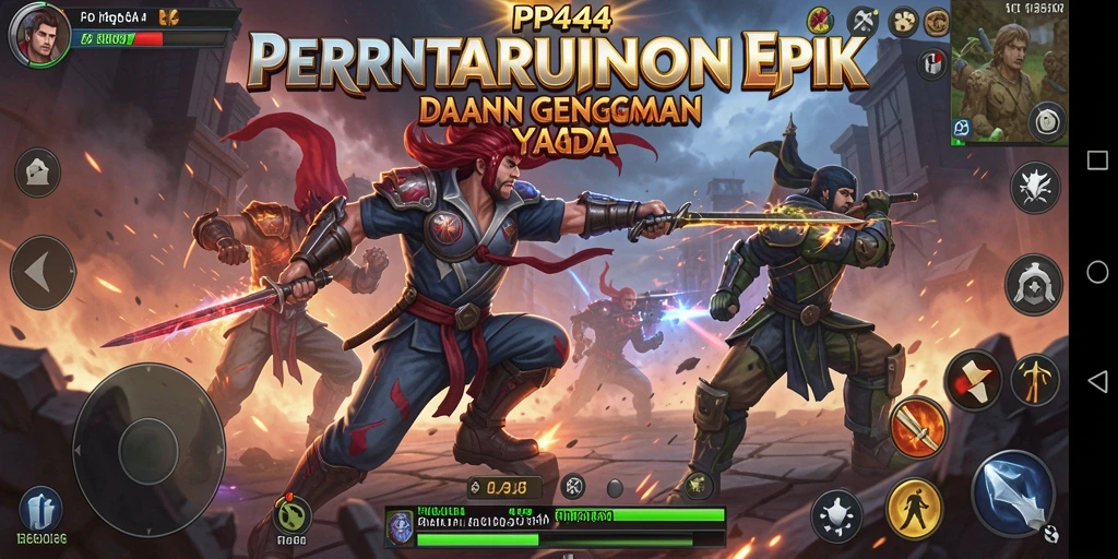Tampilan screenshot PP444 menampilkan aksi pertarungan yang mendebarkan.