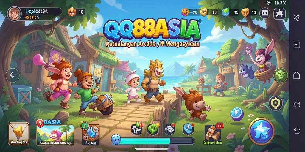 Screenshot menunjukkan aksi seru gameplay QQ88ASIA yang penuh tantangan.