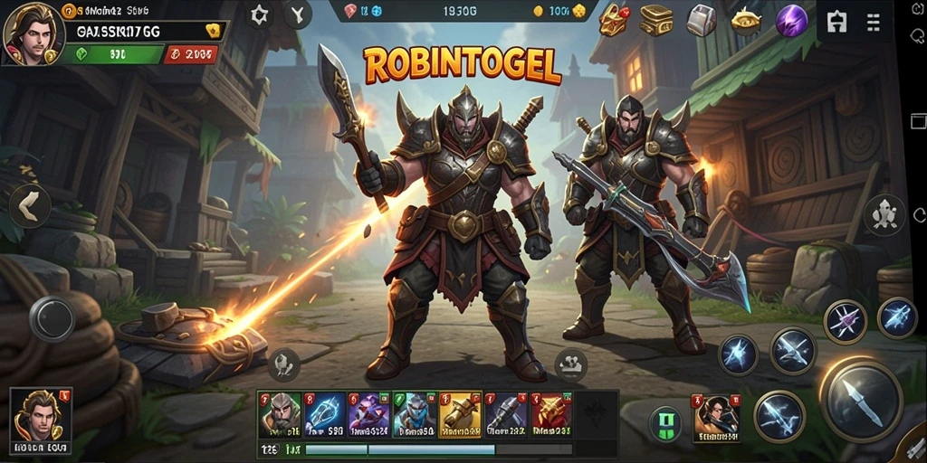 Tangkapan layar gameplay yang mendebarkan di ROBINTOGEL.