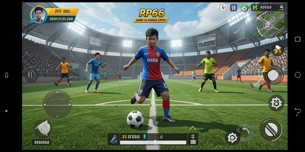 Tangkapan layar RP66 menampilkan gameplay seru olahraga dan grafik menawan.